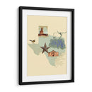 Estado-Texas Ilustrado - W. Rutledge | Cuadro decorativo de Canvas Lab