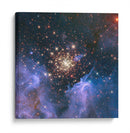 Cúmulo estelar con pirotecnias celestiales | Cuadro decorativo de Canvas Lab