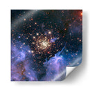 Cúmulo estelar con pirotecnias celestiales | Cuadro decorativo de Canvas Lab