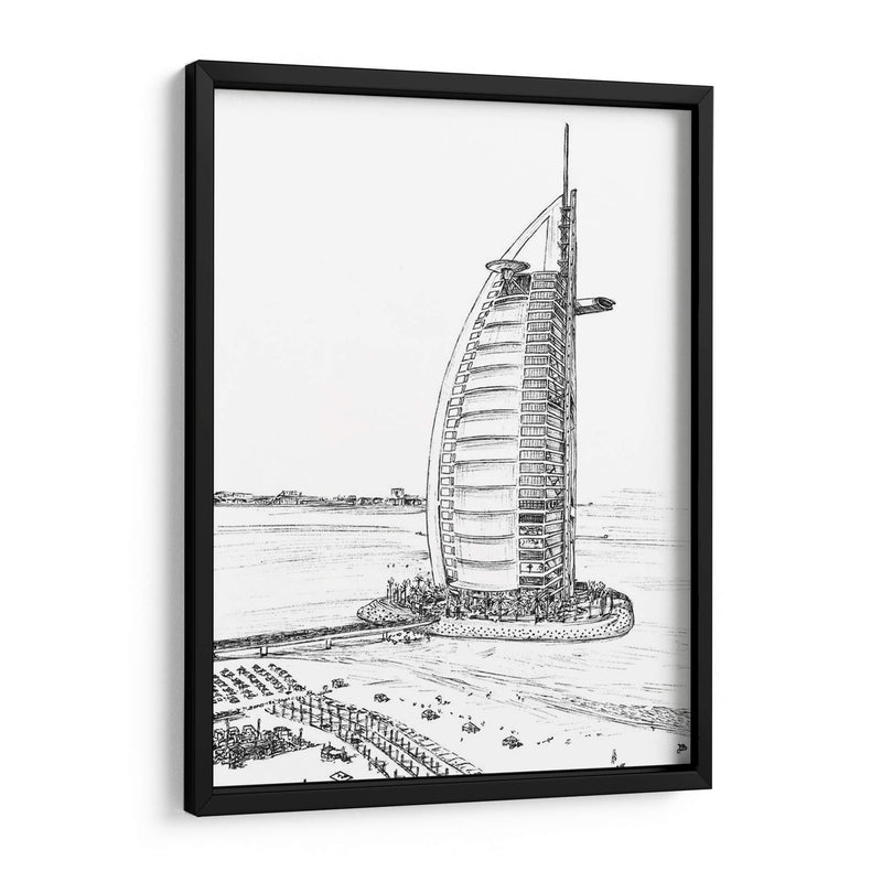 Dubai En Blanco Y Negro I - Melissa Wang | Cuadro decorativo de Canvas Lab