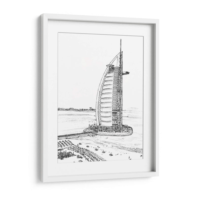 Dubai En Blanco Y Negro I - Melissa Wang | Cuadro decorativo de Canvas Lab