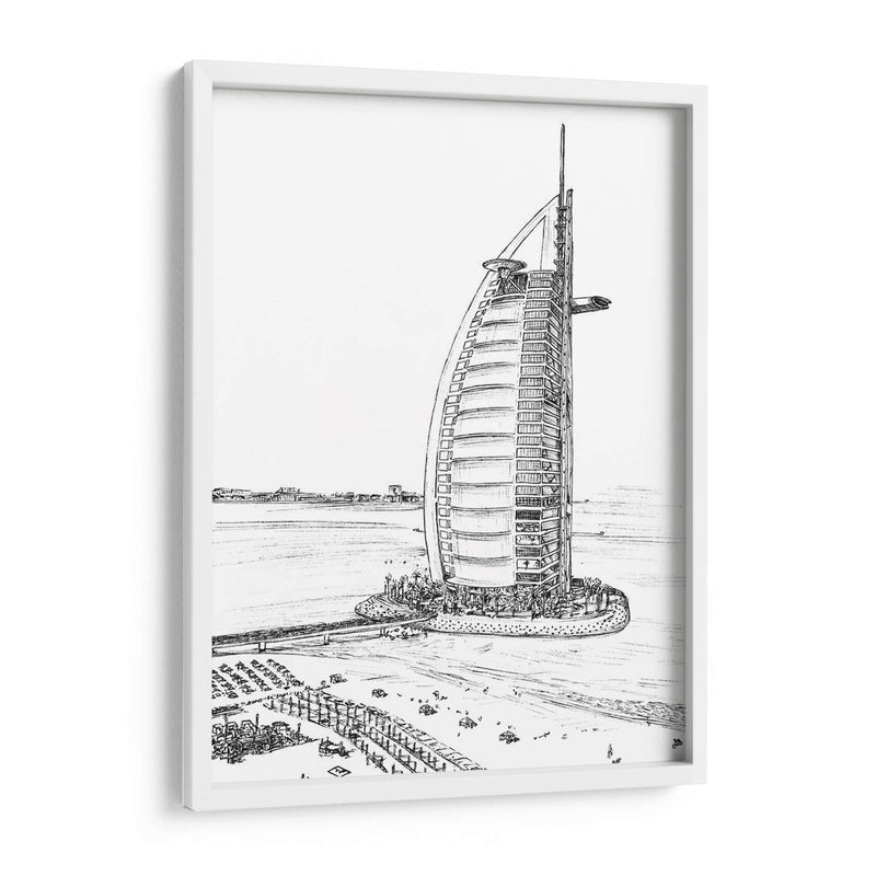 Dubai En Blanco Y Negro I - Melissa Wang | Cuadro decorativo de Canvas Lab