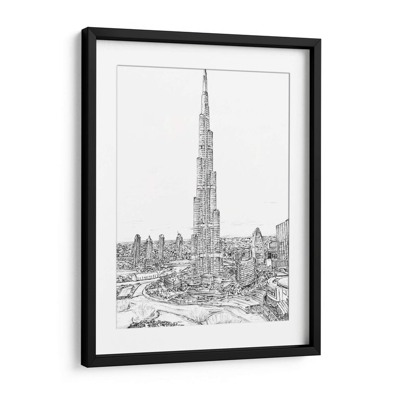 Dubai En Blanco Y Negro Ii - Melissa Wang | Cuadro decorativo de Canvas Lab