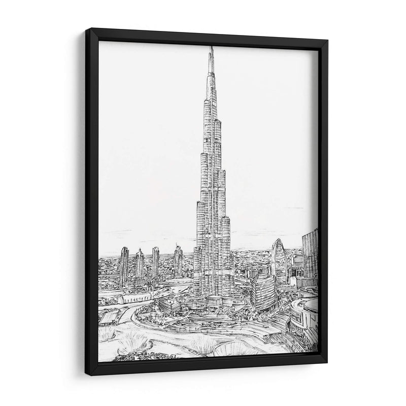 Dubai En Blanco Y Negro Ii - Melissa Wang | Cuadro decorativo de Canvas Lab