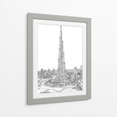 Dubai En Blanco Y Negro Ii - Melissa Wang | Cuadro decorativo de Canvas Lab