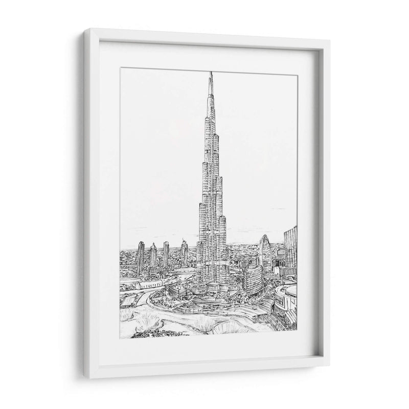 Dubai En Blanco Y Negro Ii - Melissa Wang | Cuadro decorativo de Canvas Lab