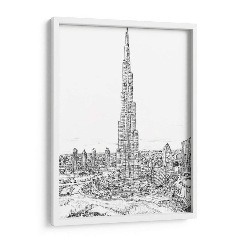 Dubai En Blanco Y Negro Ii - Melissa Wang | Cuadro decorativo de Canvas Lab