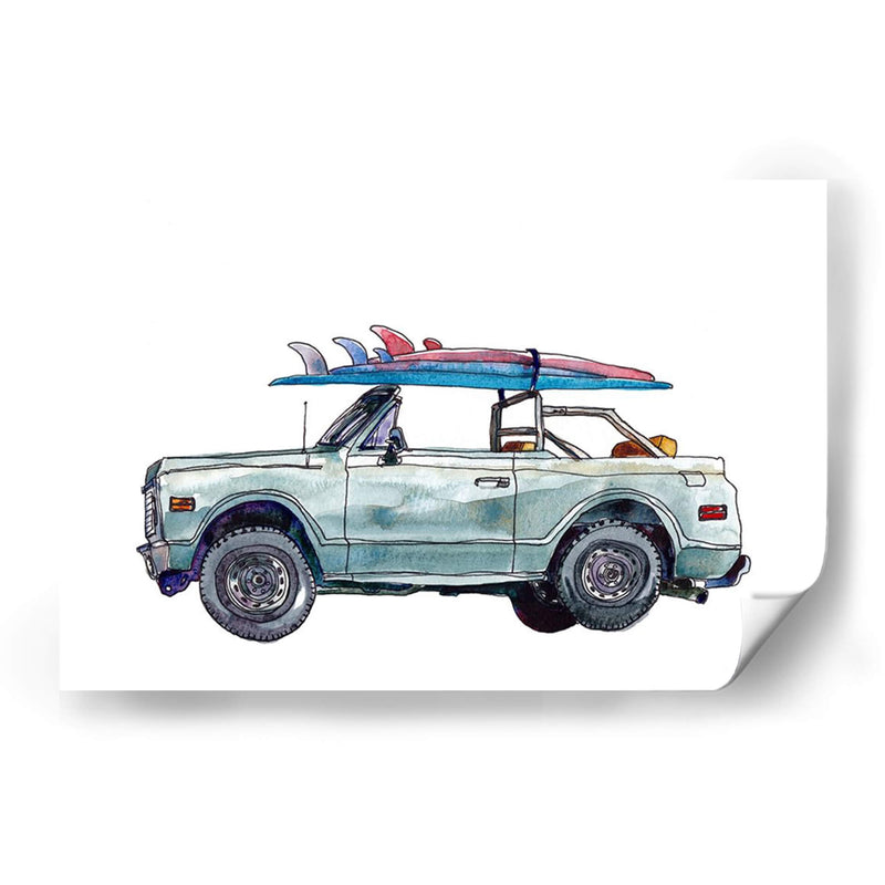 Surfin Wheels I - Scherrer Finch | Cuadro decorativo de Canvas Lab