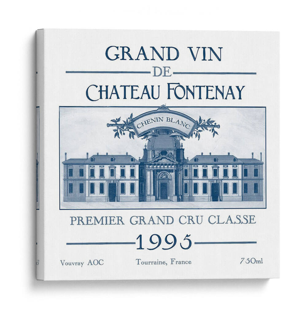 Etiquetas De Vinos De Índigo Ix - June Erica Vess | Cuadro decorativo de Canvas Lab