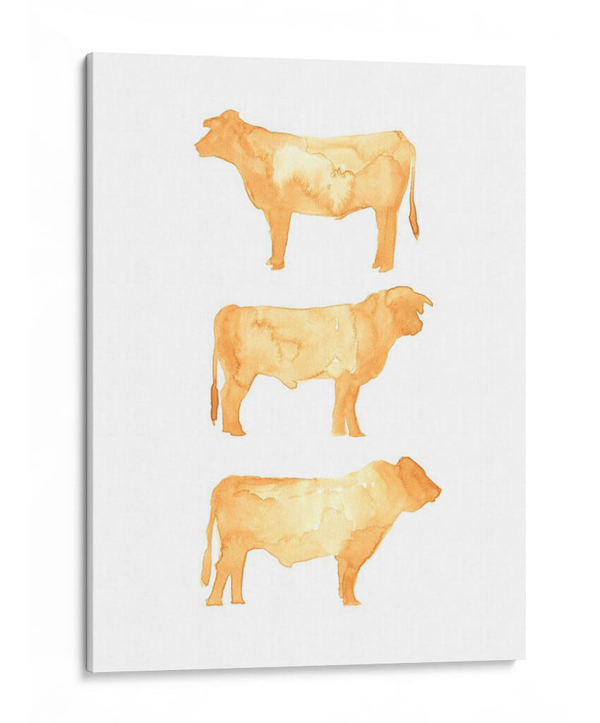 Hereford Trio I - W. Rutledge | Cuadro decorativo de Canvas Lab