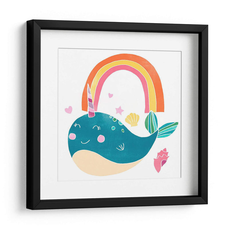 Felices Narwals I - June Erica Vess | Cuadro decorativo de Canvas Lab