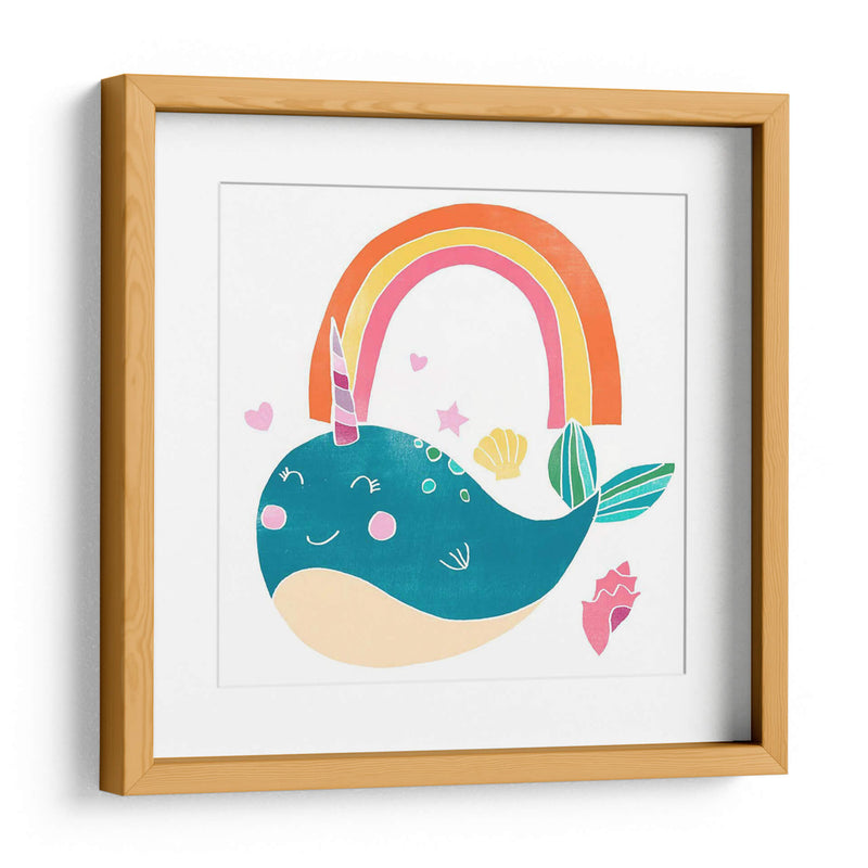 Felices Narwals I - June Erica Vess | Cuadro decorativo de Canvas Lab