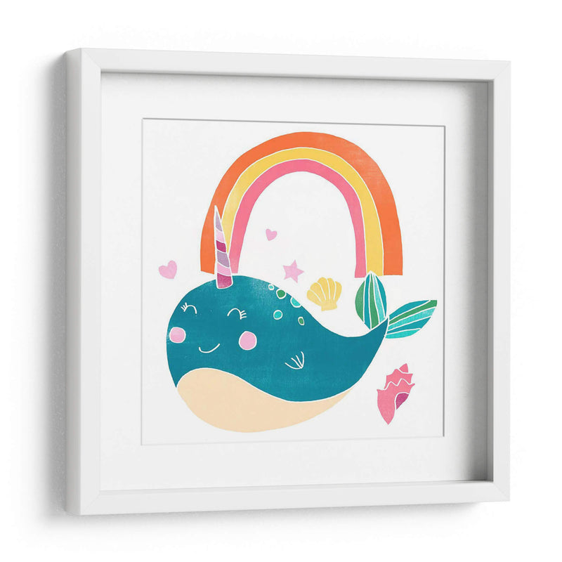 Felices Narwals I - June Erica Vess | Cuadro decorativo de Canvas Lab