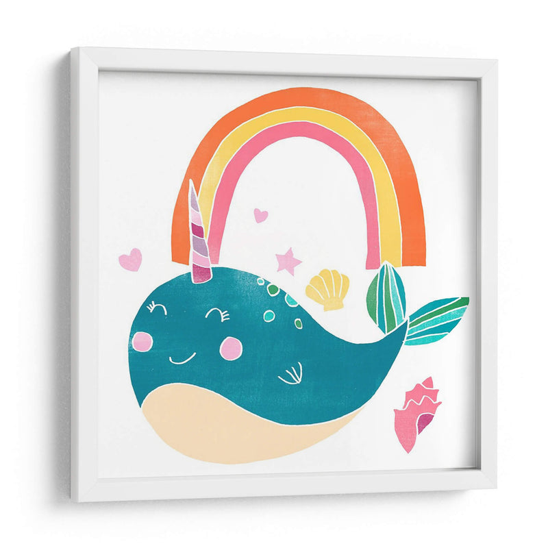 Felices Narwals I - June Erica Vess | Cuadro decorativo de Canvas Lab