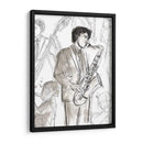 Sketchbook De Jazz I - June Erica Vess | Cuadro decorativo de Canvas Lab
