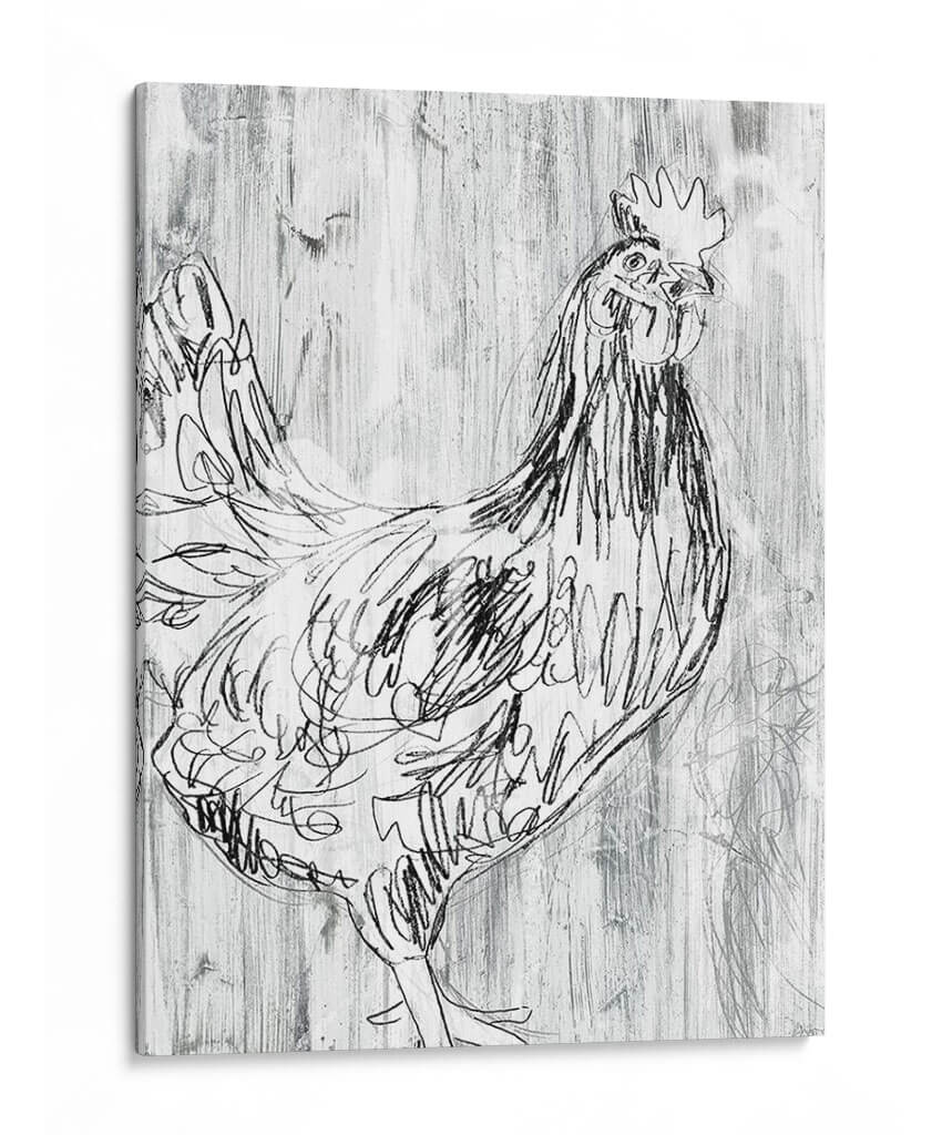 Barnwood Flock I - June Erica Vess | Cuadro decorativo de Canvas Lab