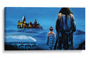 Harry Potter viendo a Hogwarts por primera vez. | Cuadro decorativo de Canvas Lab