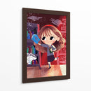 Ilustración de Hermione con libros | Cuadro decorativo de Canvas Lab