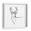 Minimal Deer I - June Erica Vess | Cuadro decorativo de Canvas Lab