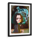 Ilustración de Snape y su patronus | Cuadro decorativo de Canvas Lab