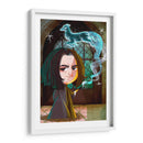 Ilustración de Snape y su patronus | Cuadro decorativo de Canvas Lab