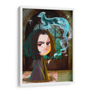 Ilustración de Snape y su patronus | Cuadro decorativo de Canvas Lab