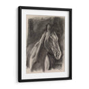 Estudio De Caballos De Carbón En Gris I - Jennifer Paxton Parker | Cuadro decorativo de Canvas Lab