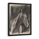 Estudio De Caballos De Carbón En Gris I - Jennifer Paxton Parker | Cuadro decorativo de Canvas Lab