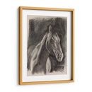 Estudio De Caballos De Carbón En Gris I - Jennifer Paxton Parker | Cuadro decorativo de Canvas Lab