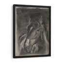 Estudio De Caballos De Carbón En Gris Ii - Jennifer Paxton Parker | Cuadro decorativo de Canvas Lab