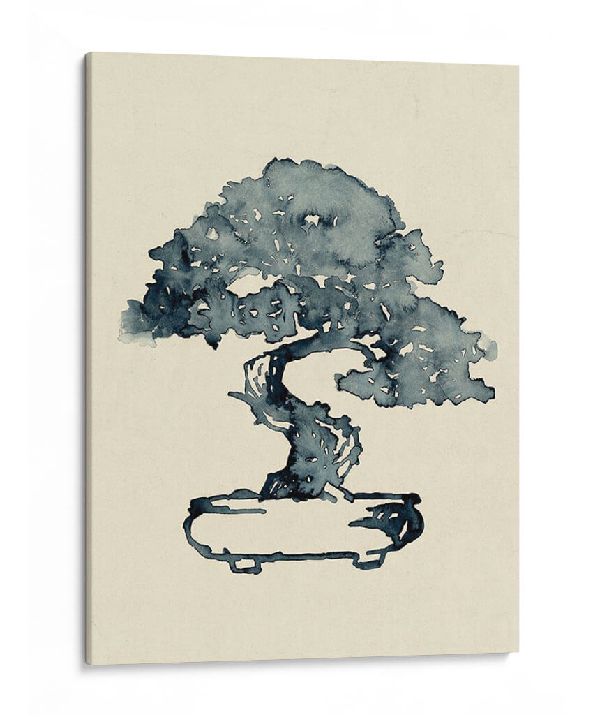 Índigo Bonsai I - W. Rutledge | Cuadro decorativo de Canvas Lab