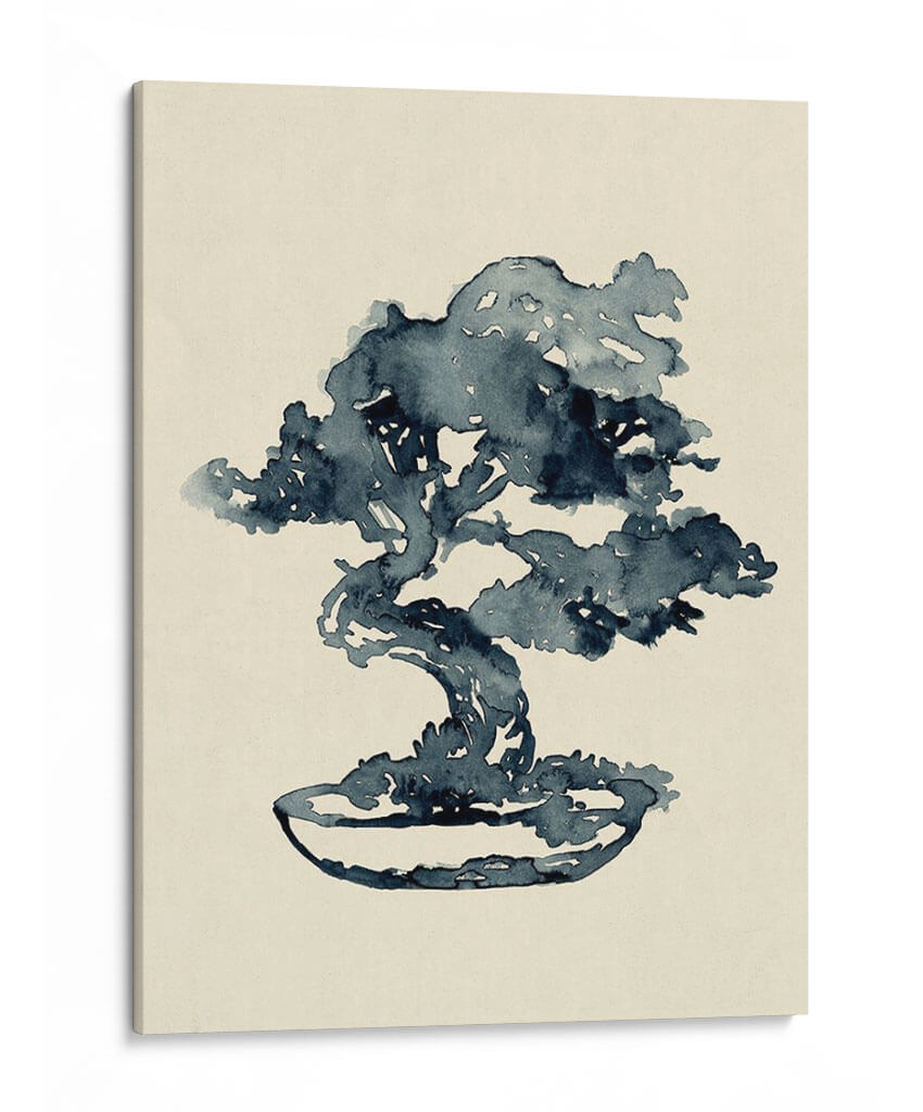 Indigo Bonsai Iv - W. Rutledge | Cuadro decorativo de Canvas Lab