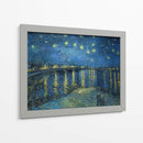 Noche estrellada sobre el Ródano - Vincent Van Gogh | Cuadro decorativo de Canvas Lab