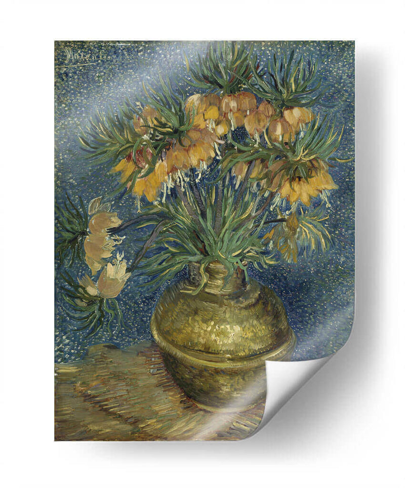 Corona imperial fritilliaria en un jarrón de cobre - Vincent Van Gogh | Cuadro decorativo de Canvas Lab