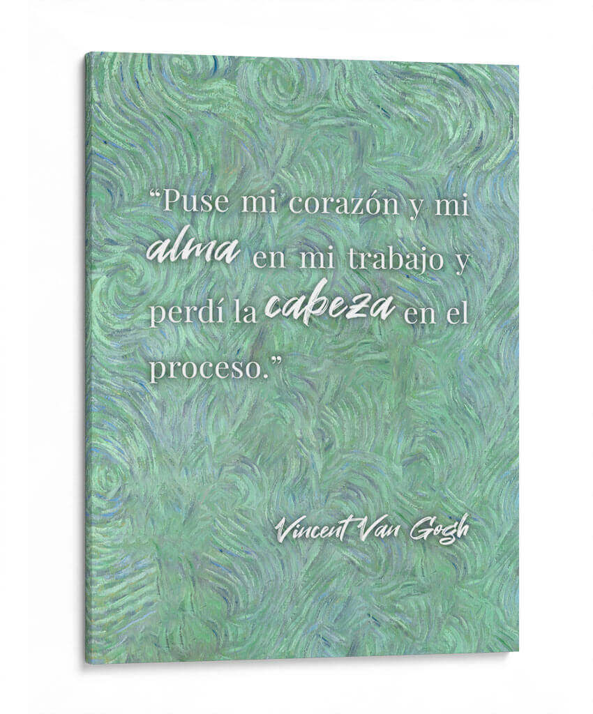 Mi corazón y mi alma en mi trabajo | Cuadro decorativo de Canvas Lab