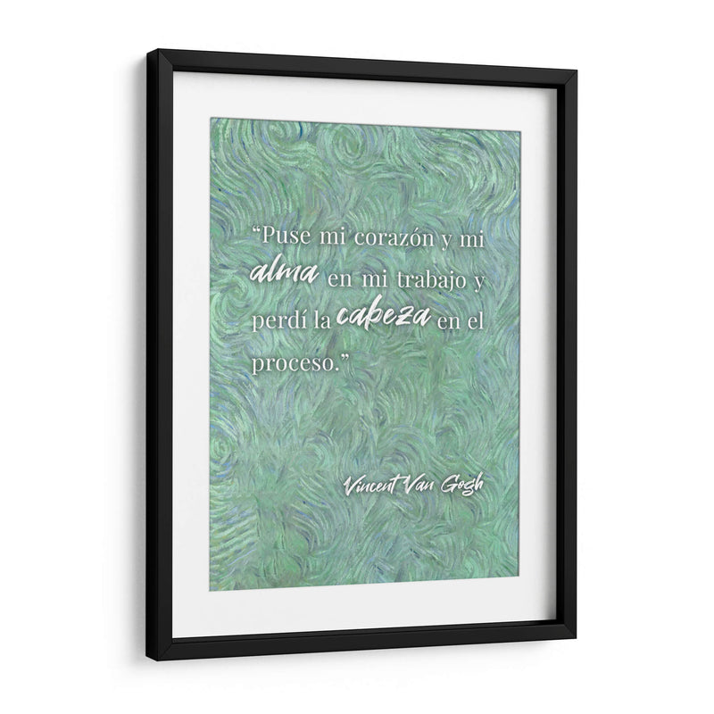 Mi corazón y mi alma en mi trabajo | Cuadro decorativo de Canvas Lab