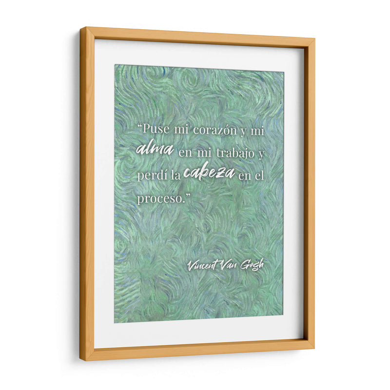 Mi corazón y mi alma en mi trabajo | Cuadro decorativo de Canvas Lab