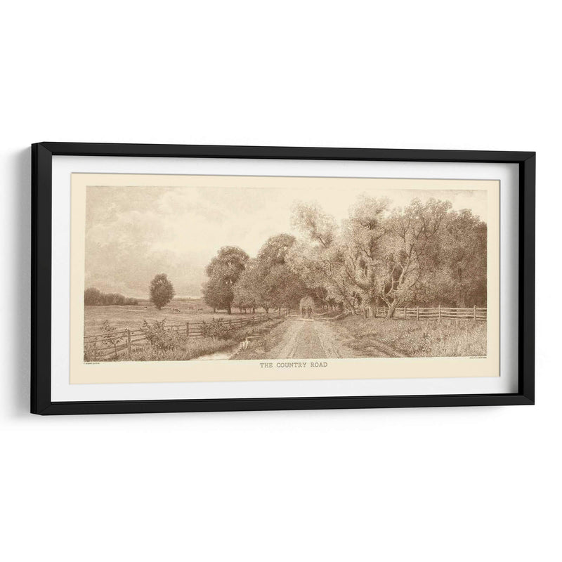 La Sepia Del Camino Rural - Jennings Sheffield | Cuadro decorativo de Canvas Lab