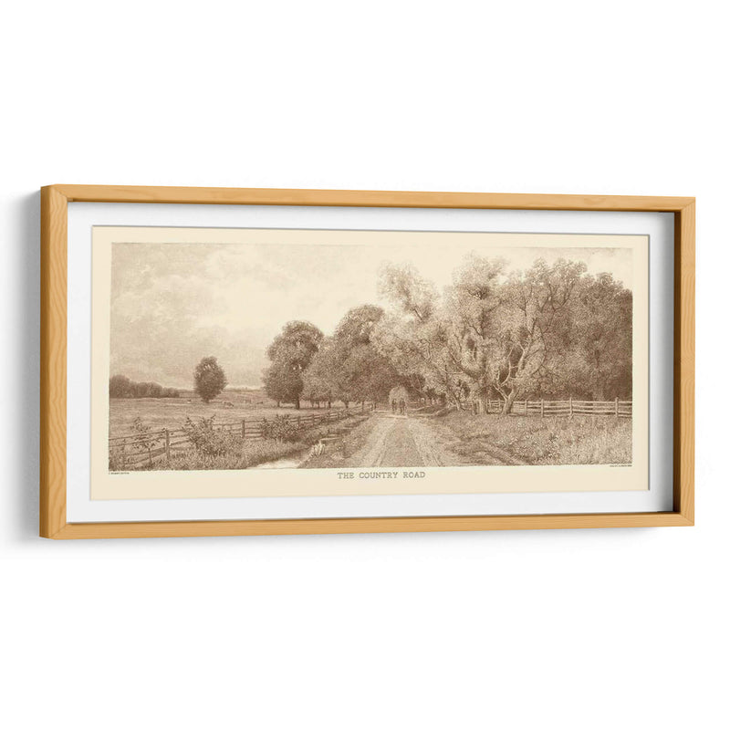 La Sepia Del Camino Rural - Jennings Sheffield | Cuadro decorativo de Canvas Lab