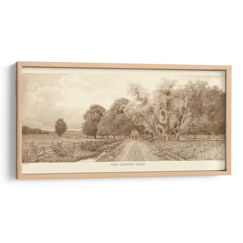 La Sepia Del Camino Rural - Jennings Sheffield | Cuadro decorativo de Canvas Lab