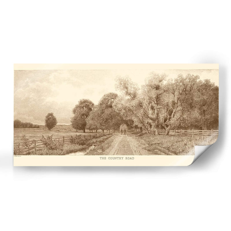 La Sepia Del Camino Rural - Jennings Sheffield | Cuadro decorativo de Canvas Lab