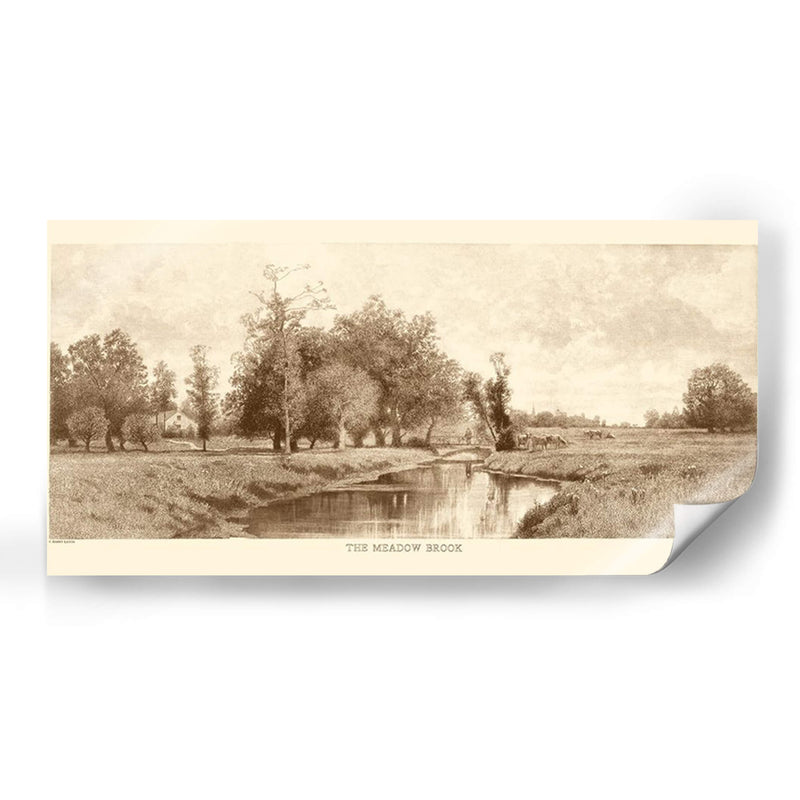 El Prado Brook Sepia - Jennings Sheffield | Cuadro decorativo de Canvas Lab