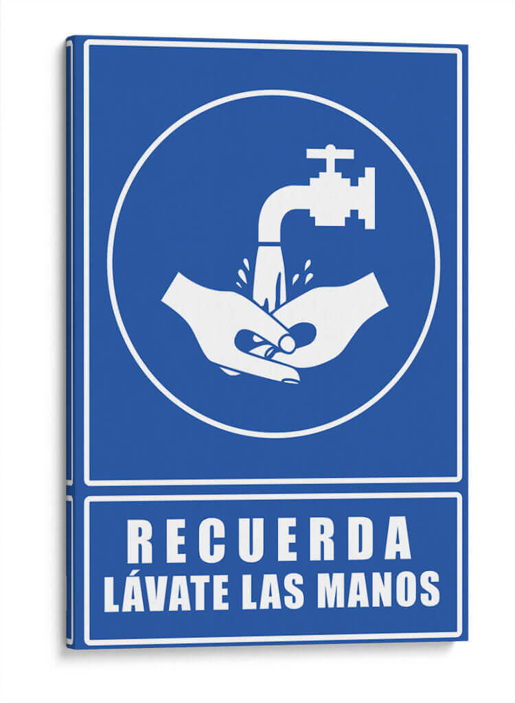 Lávate las manos | Cuadro decorativo de Canvas Lab