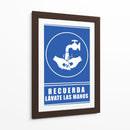 Lávate las manos | Cuadro decorativo de Canvas Lab