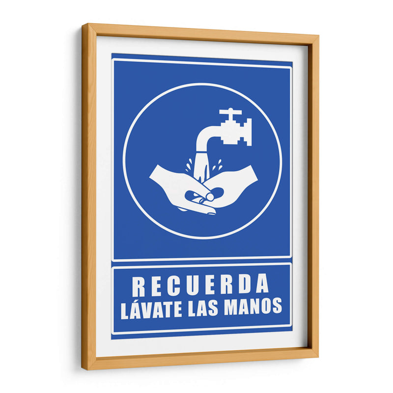 Lávate las manos | Cuadro decorativo de Canvas Lab