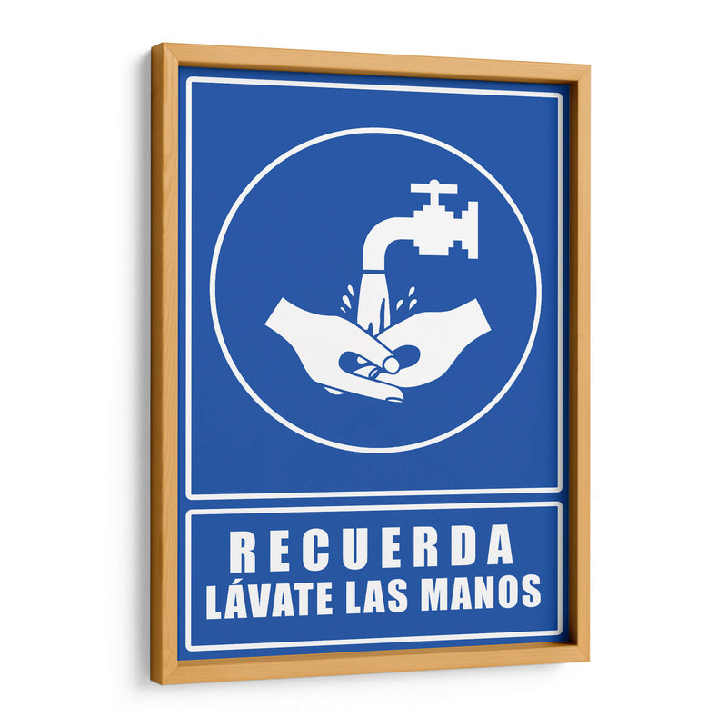 Lávate las manos | Cuadro decorativo de Canvas Lab