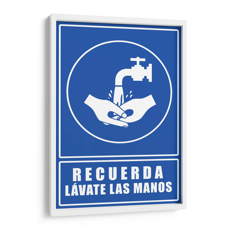 Lávate las manos | Cuadro decorativo de Canvas Lab
