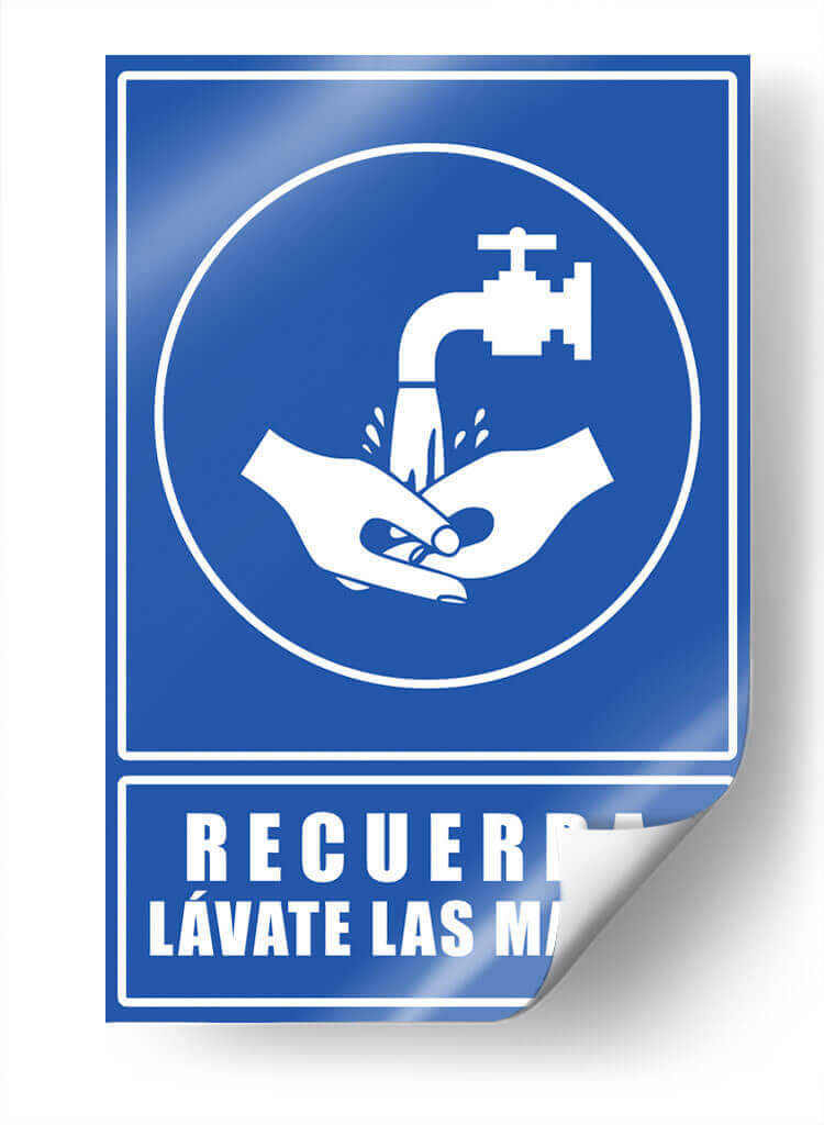 Lávate las manos | Cuadro decorativo de Canvas Lab