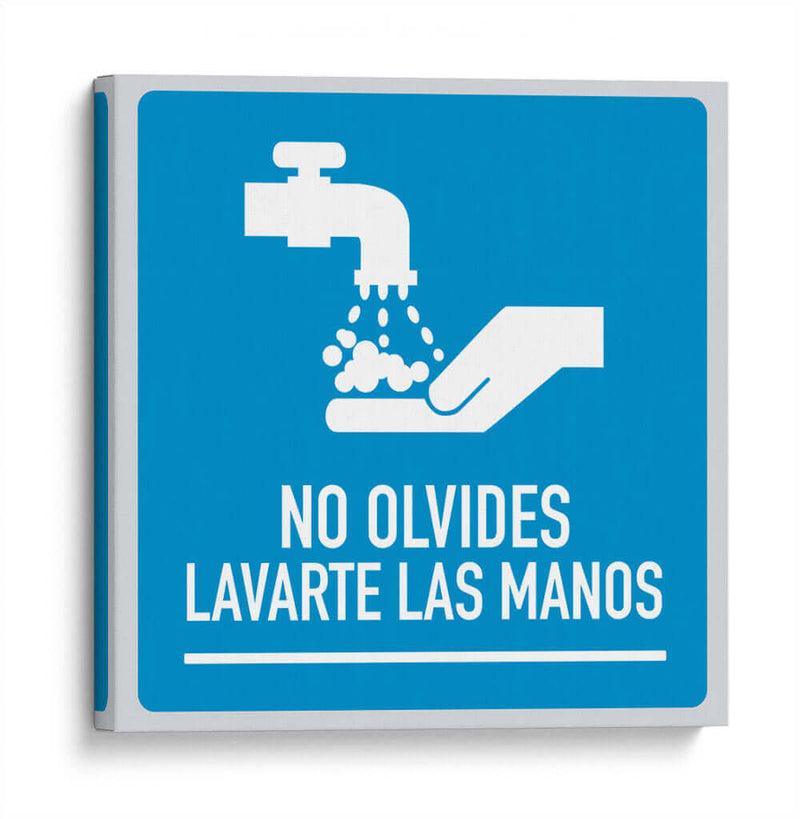 No olvides lavarte las manos | Cuadro decorativo de Canvas Lab