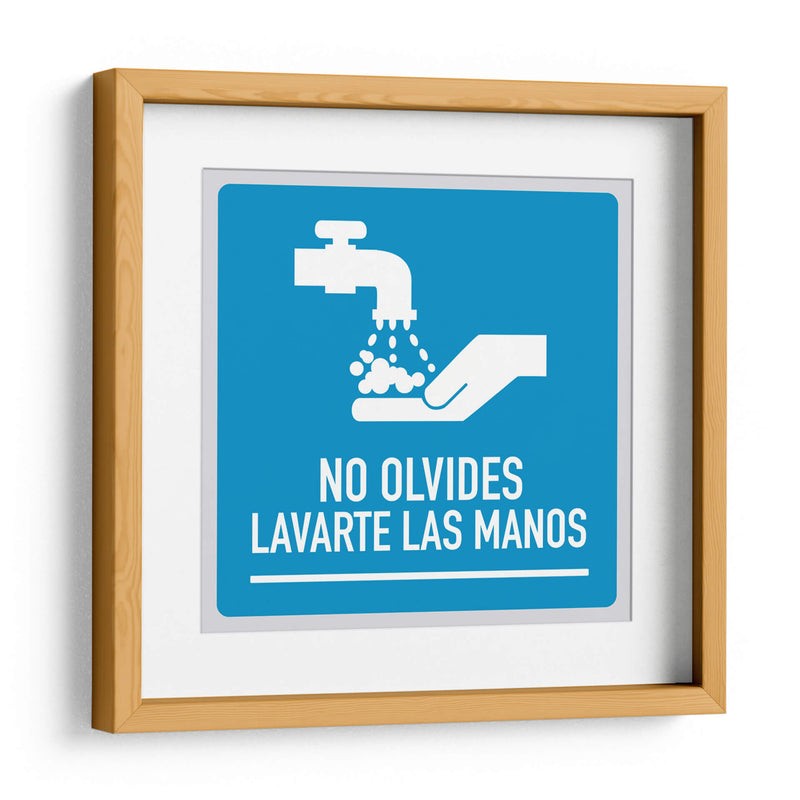 No olvides lavarte las manos | Cuadro decorativo de Canvas Lab